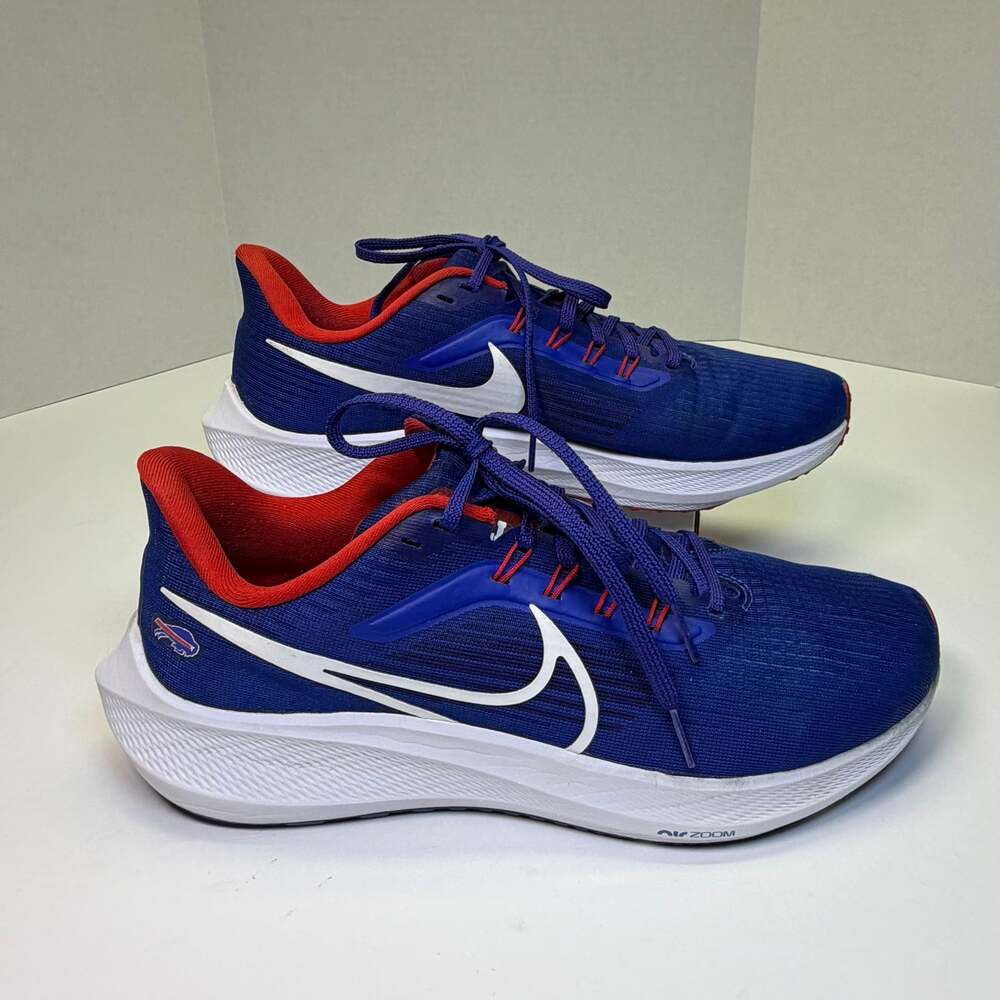 Nike Air Zoom Pegasus 39 Buffalo Bills NFL Sneakers Men’s 9.5 - Picture 3 of 14
